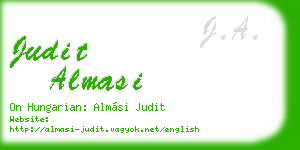 judit almasi business card